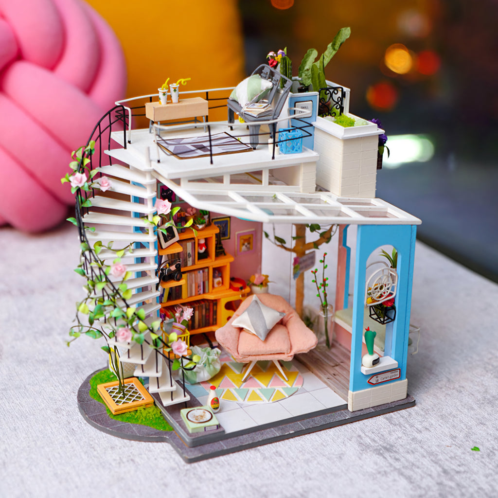 Rolife Mini DIY Dora's Loft Miniature Dollhouse