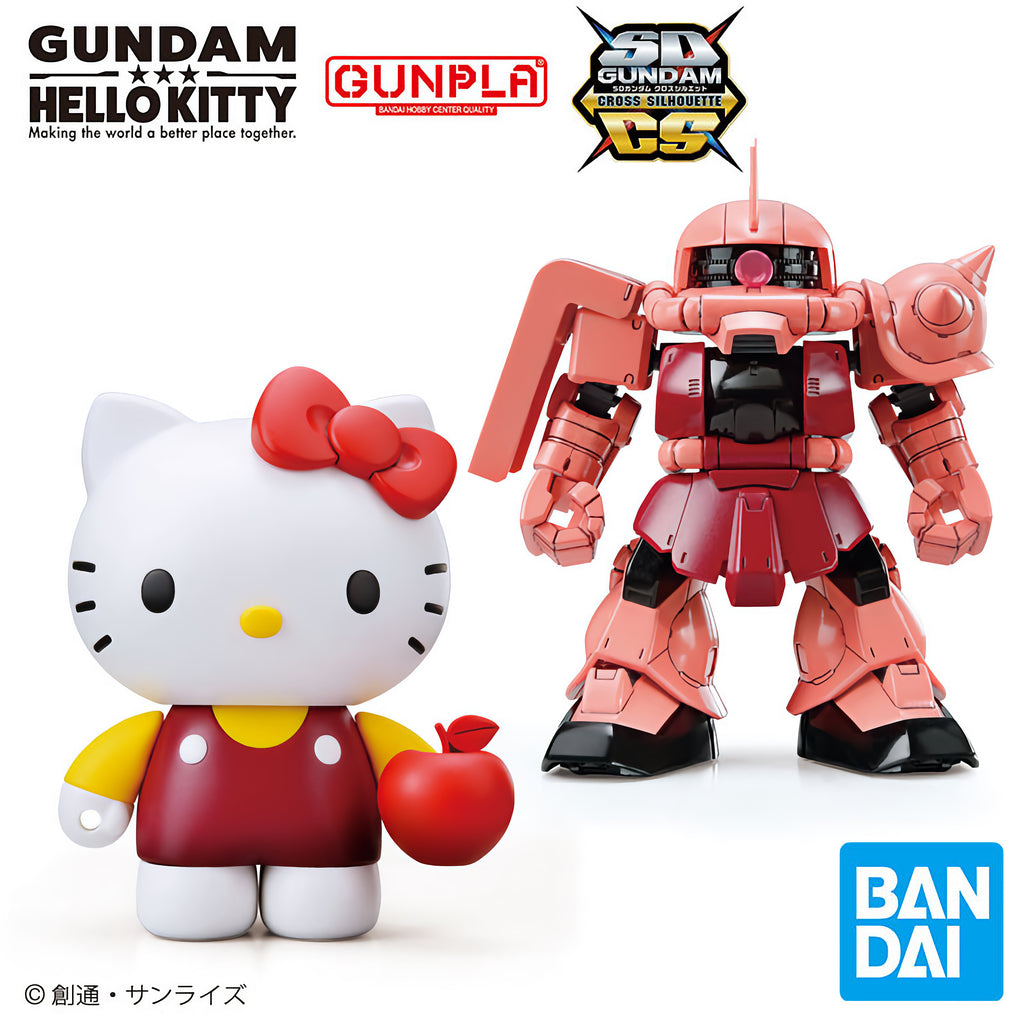 Bandai Gunpla Hello Kitty X MS-06S Char's Zaku II [SD Gundam Cross Silhouette (SDCS)] Model Kit